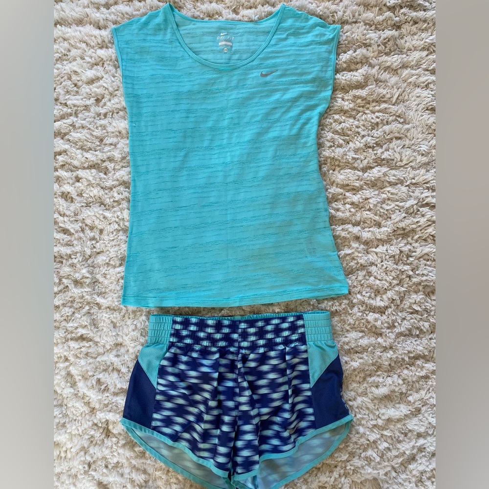 Nike Dri Fit Running shorts and top XS